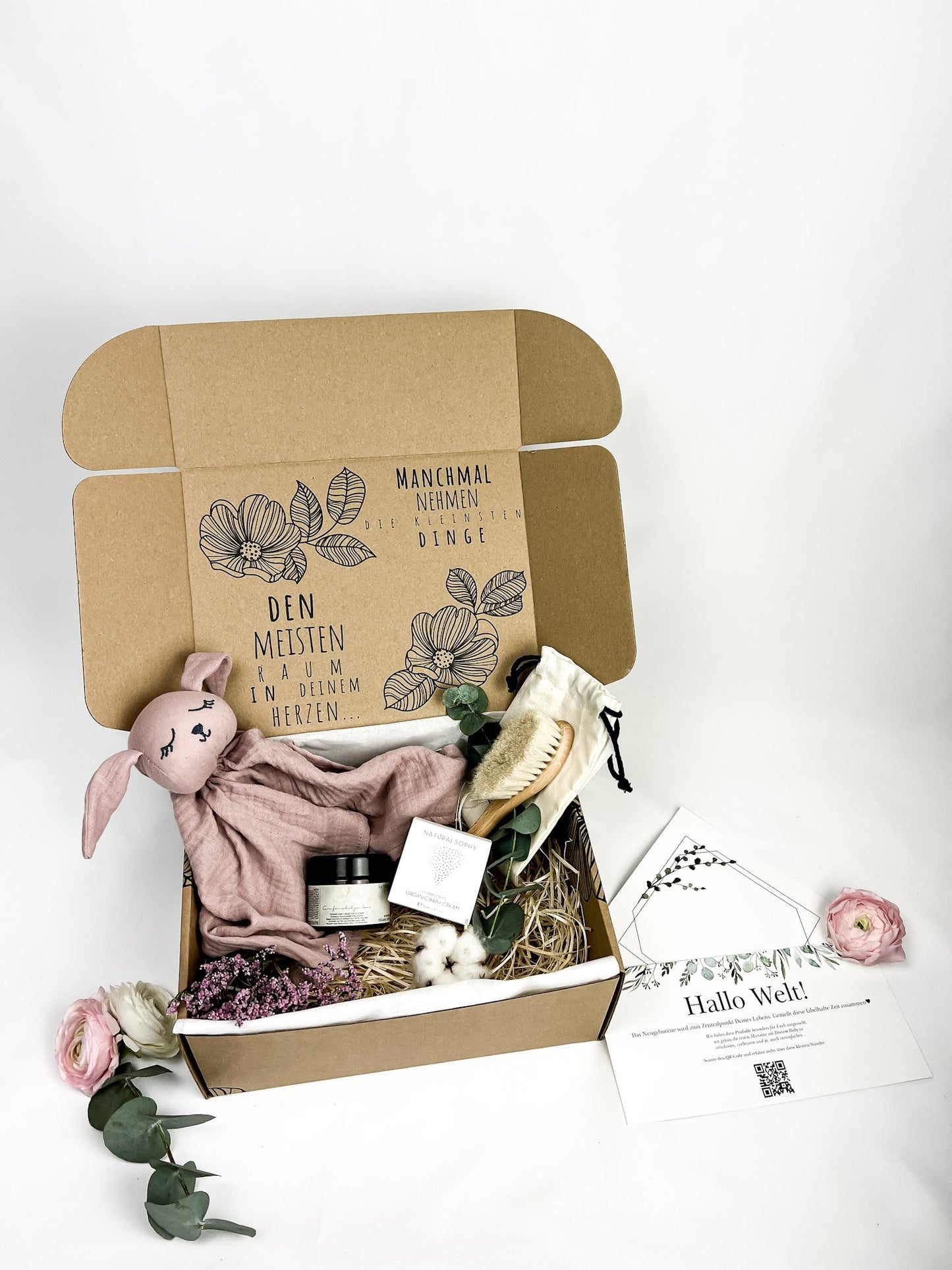 Hallo Welt! „Kuschelig“ Baby Box - Rosa - fabelhaftly.de