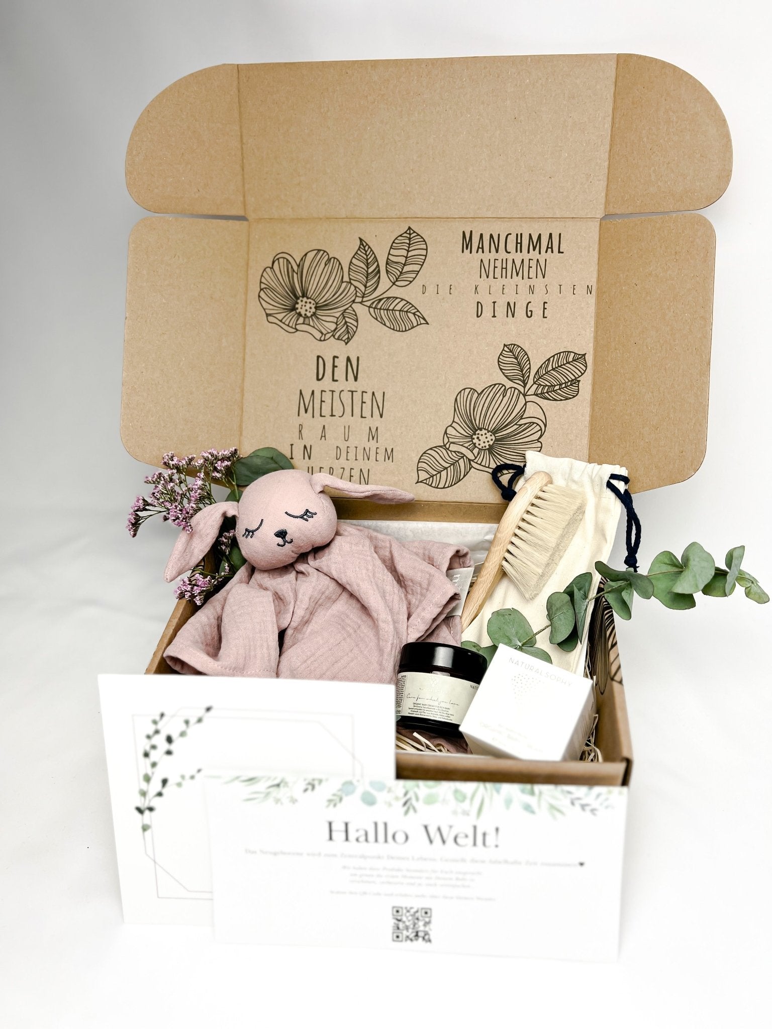 Hallo Welt! „Kuschelig“ Baby Box - Rosa - fabelhaftly.de