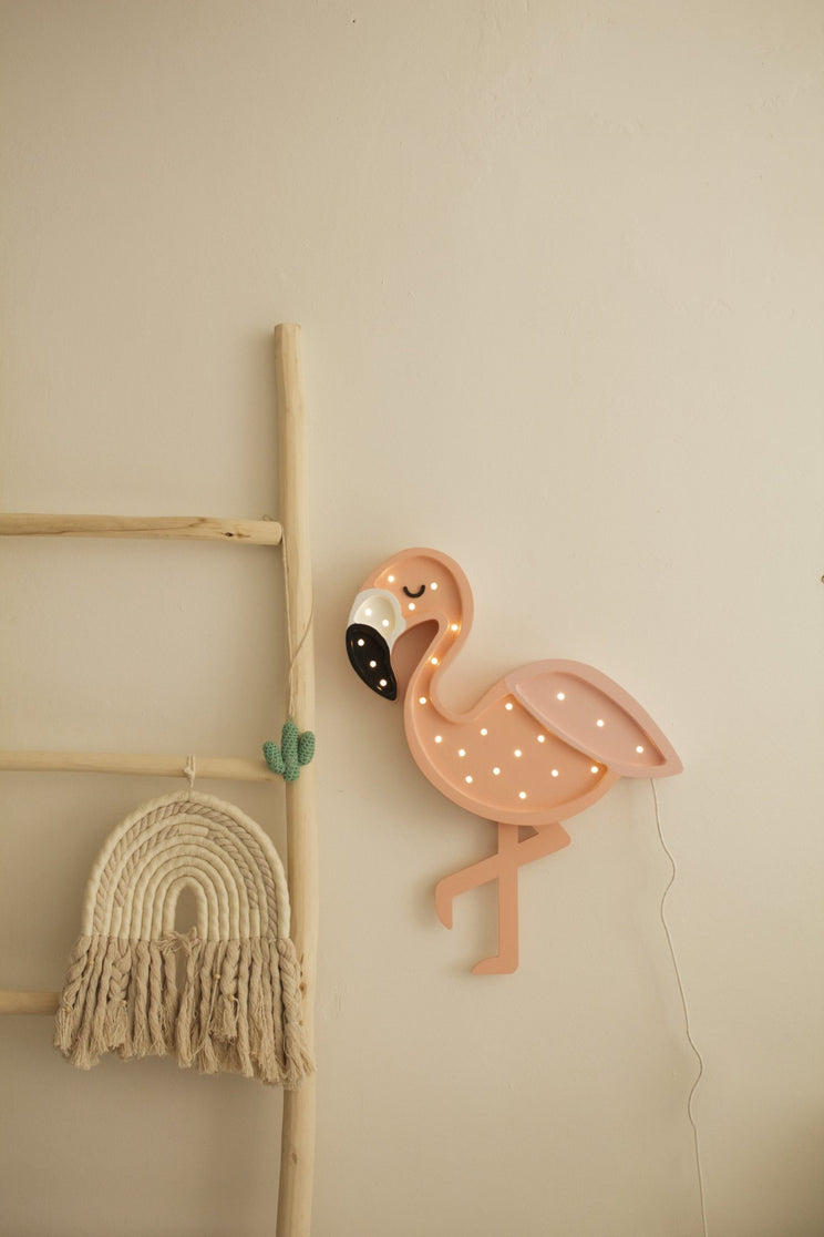 Holzlampe - Flamingo - fabelhaftly.de