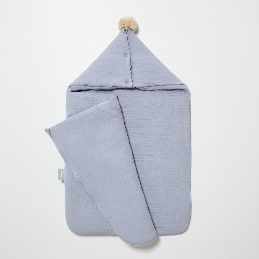 Schlafsack mit Kapuze - Artic Blau - fabelhaftly.de